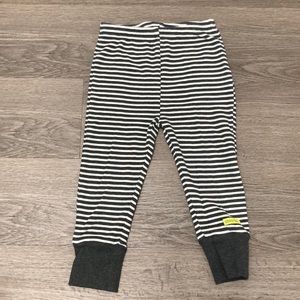 Absorba Baby Gray and White Striped Pants- 18 months